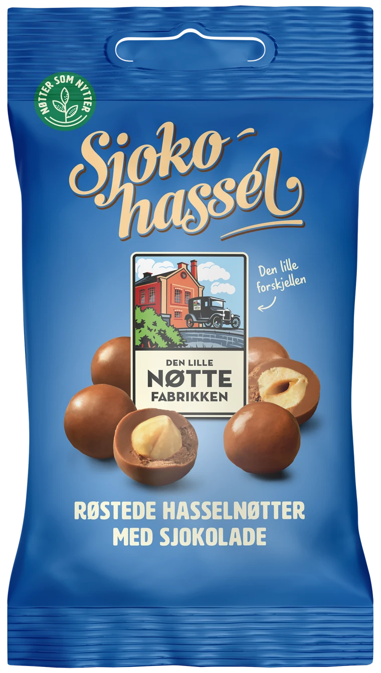 DLN Sjokohassel 70 g 