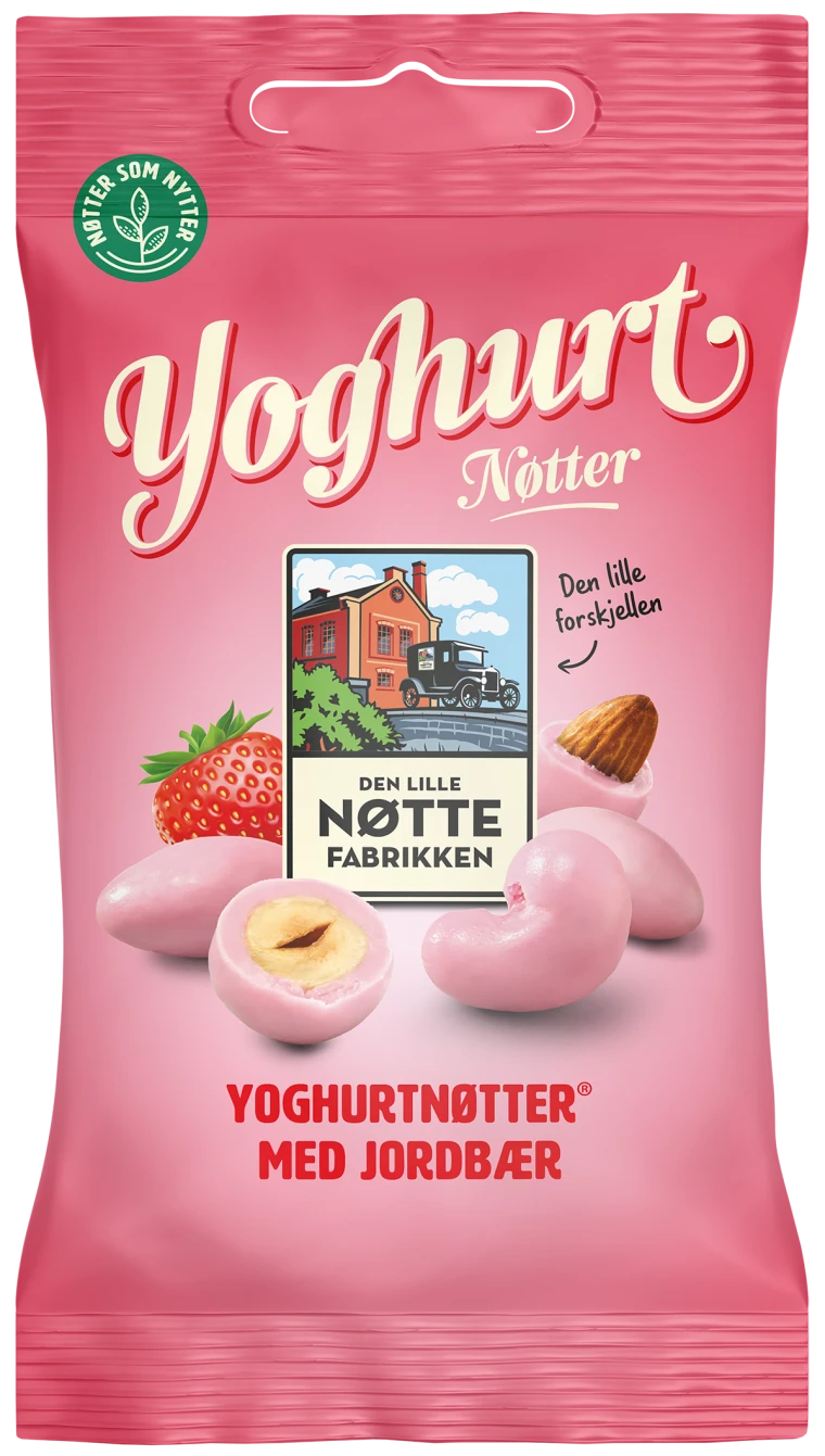 DLN Yoghurtnøtter Jordbær 70 g 